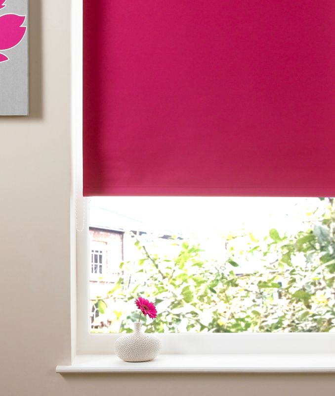 Kona Black Out Pink Roller Blind (180x160cm)