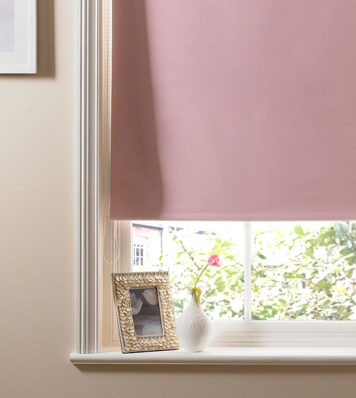 Kona Black Out Light Pink Roller Blind (60x160cm)