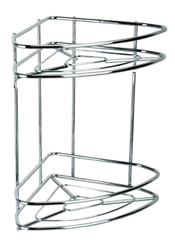 2 Tier Corner Shelf Chrome