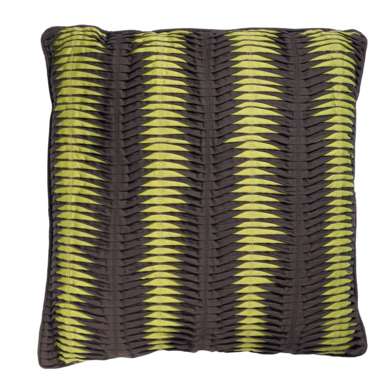 Colours by BandQ Pleated Fishtucks Cushion Chocolate Mix 45x45cm