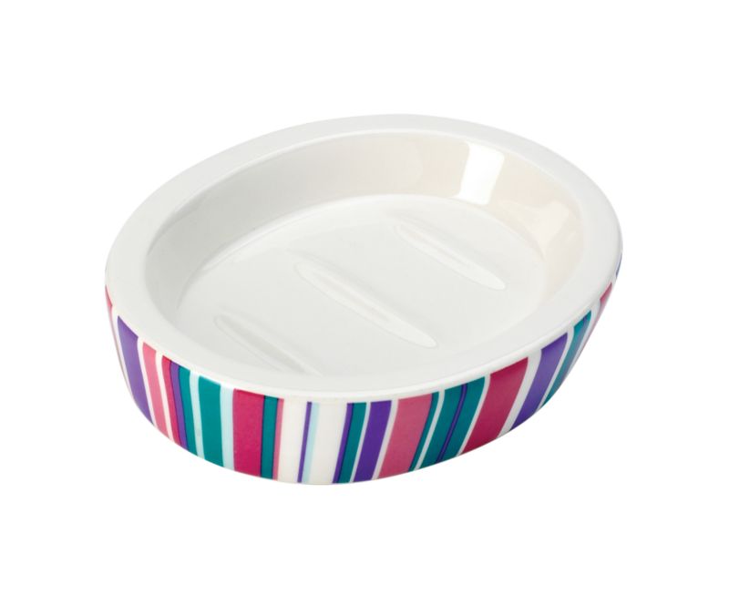 Soap Dish Muticolour Stripe