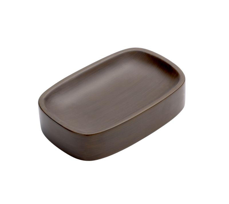 Soap Dish Dark Brown Wood