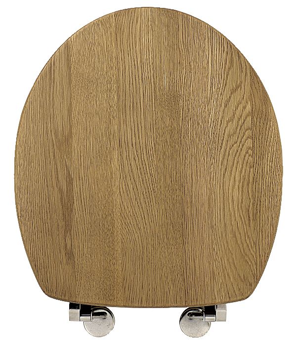 BandQ Toilet Seat Solid Oak