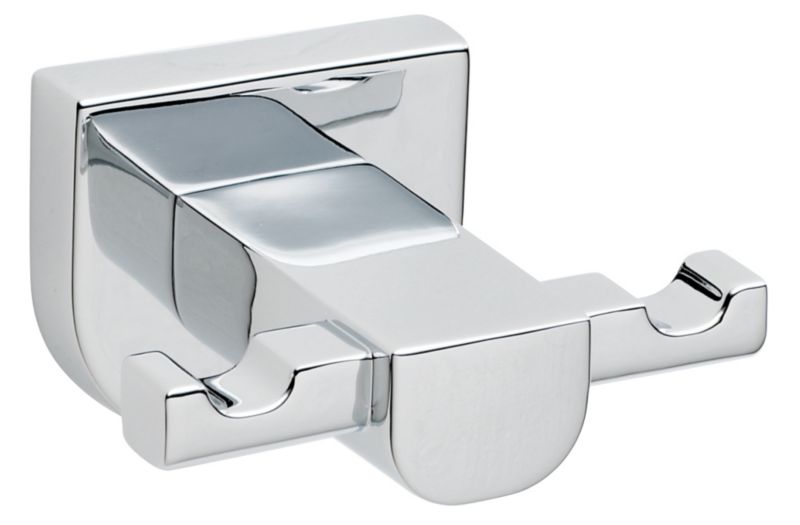 Axis Double Robe Hook Chrome Effect