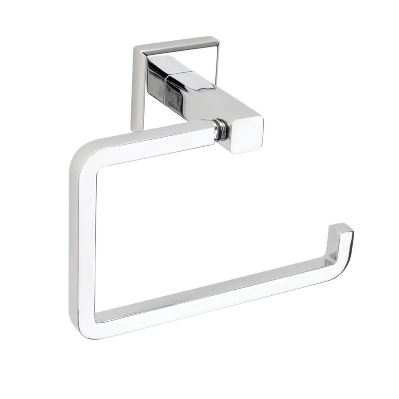 Linear Toilet Roll Holder Chrome Effect
