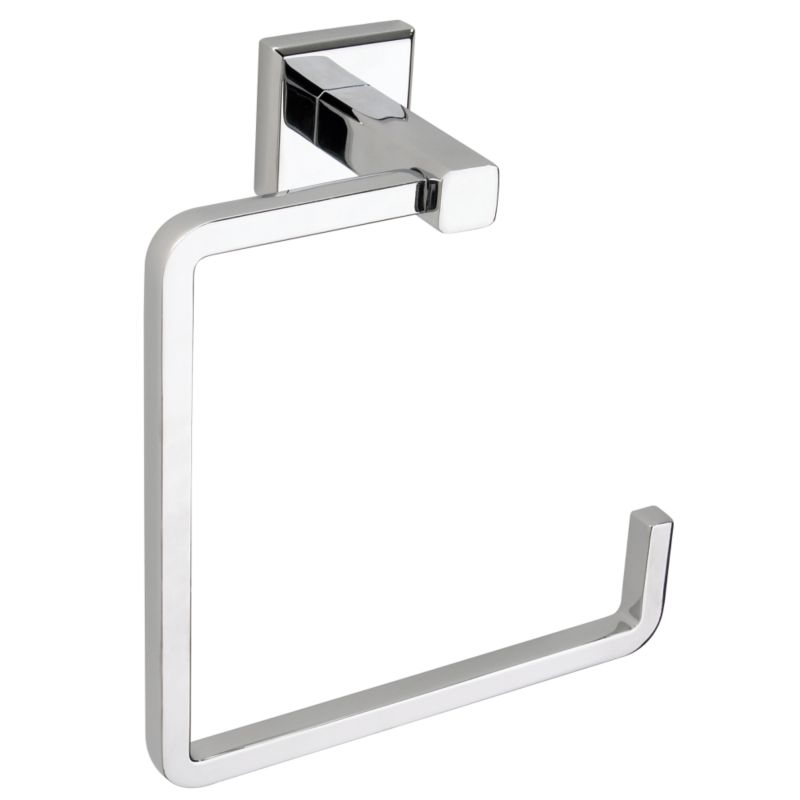 Linear Towel Ring Chrome Effect