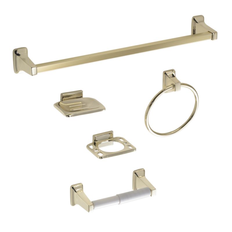 Amalfi 5 Piece Set Gold Effect