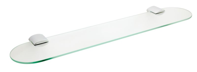 Fusion Glass Shelf Chrome Effect