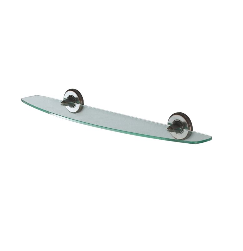 Verity Glass Shelf Bronze Effect