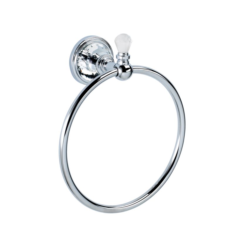 Eva Towel Ring Chrome Effect