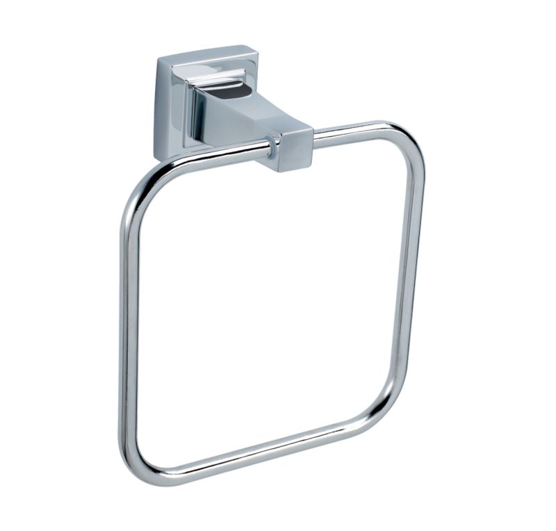 Cascade Towel Ring Chrome Effect