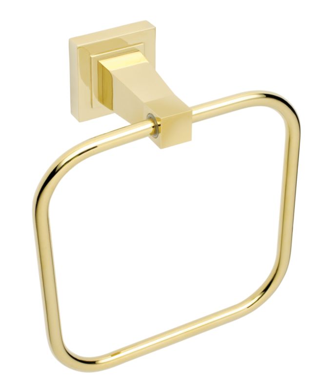 Cascade Towel Ring Gold Effect