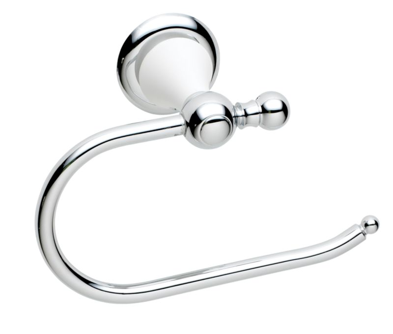 Cashback Timeless Toilet Roll Holder Ceramic Chrome Effect ...