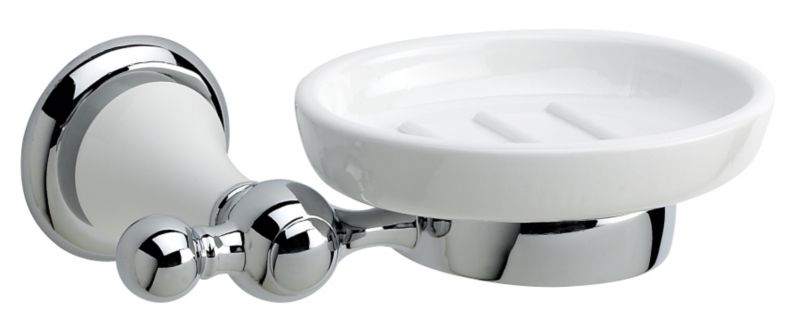 Timeless Soap Dish CeramicChrome Effect