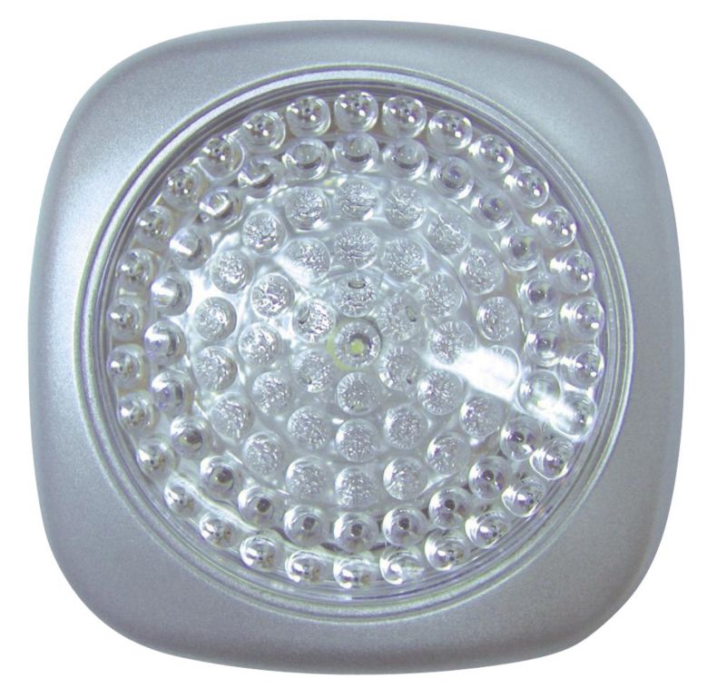 B&Q LED Pushlight Silver Effect