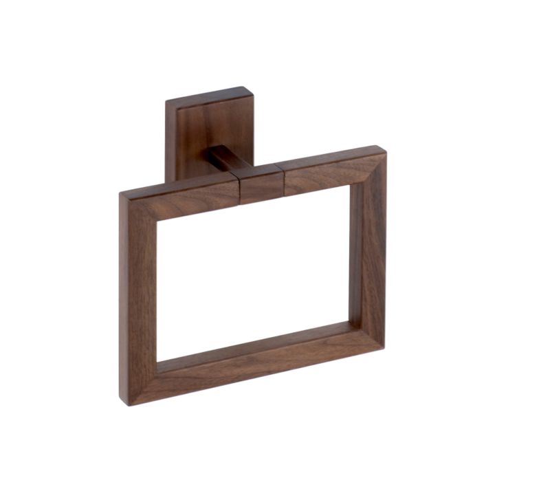 Solid Walnut Towel Ring