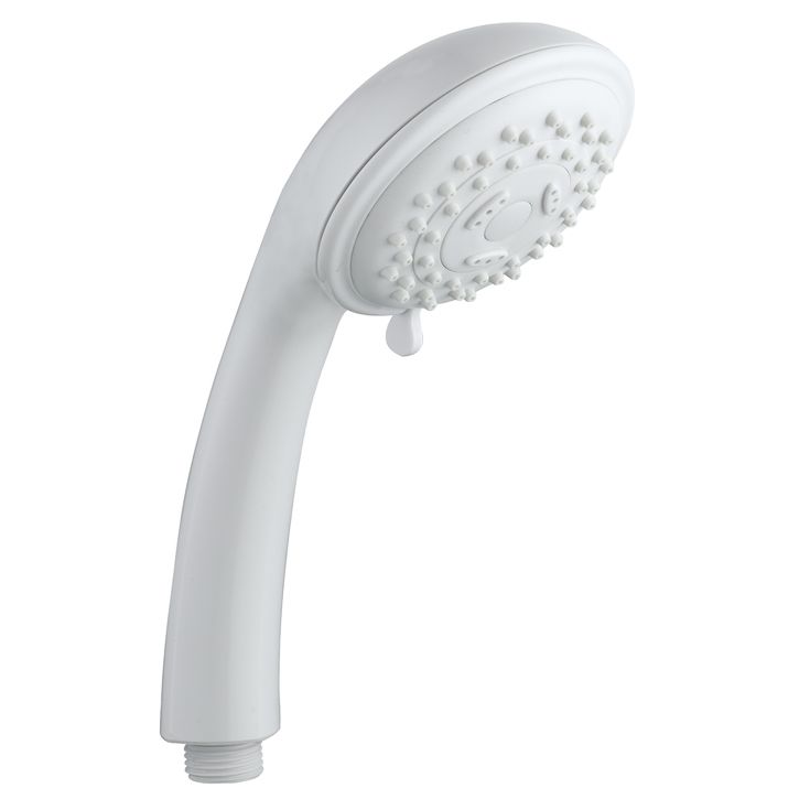 White 3 Spray Mode Shower Head