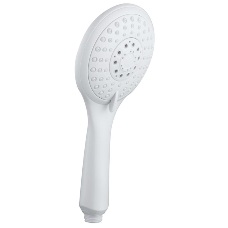 White 5 Spray Mode Shower Head
