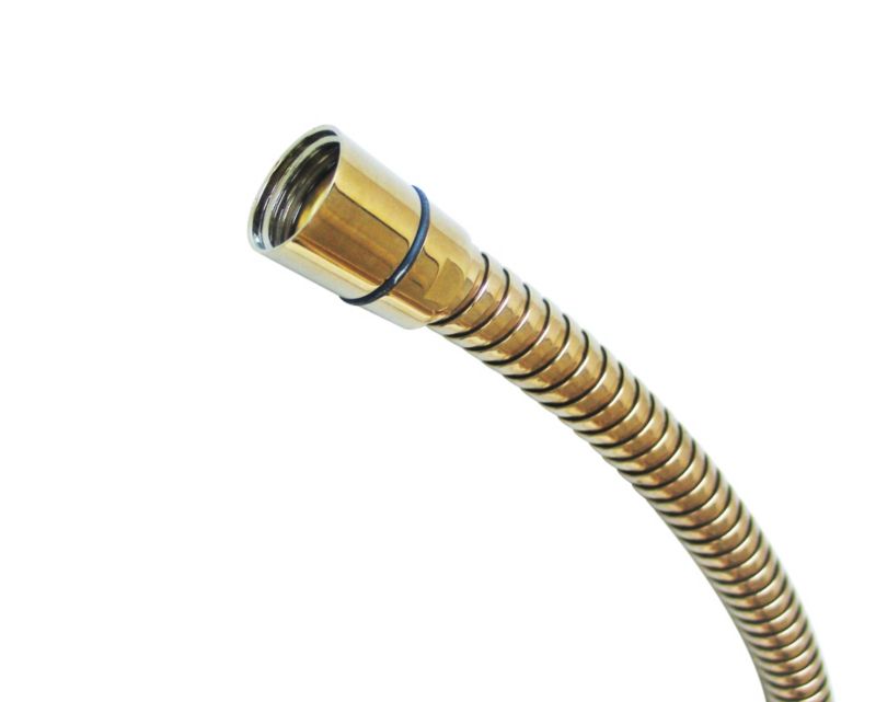 Gold Effect Metal Shower Hose 175m