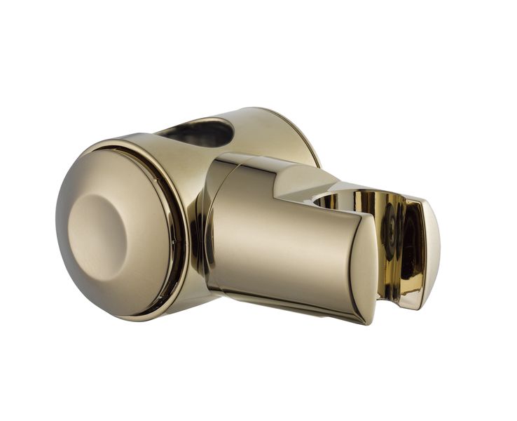 Gold Effect Shower Head Holder with Riser Rail Attachment