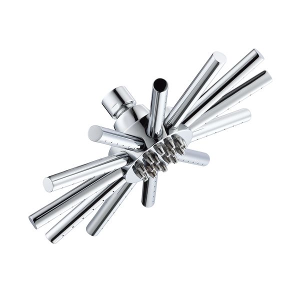Chrome 9quot Fixed Overhead Star Shower Head