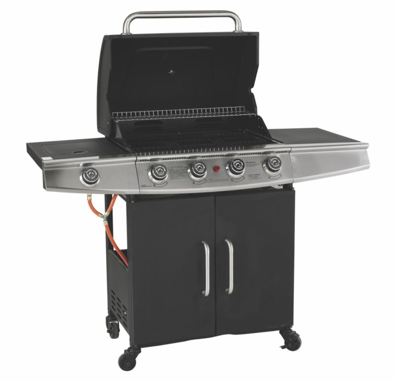 BandQ Kansas 4 Burner Gas Bbq W/Side Burner