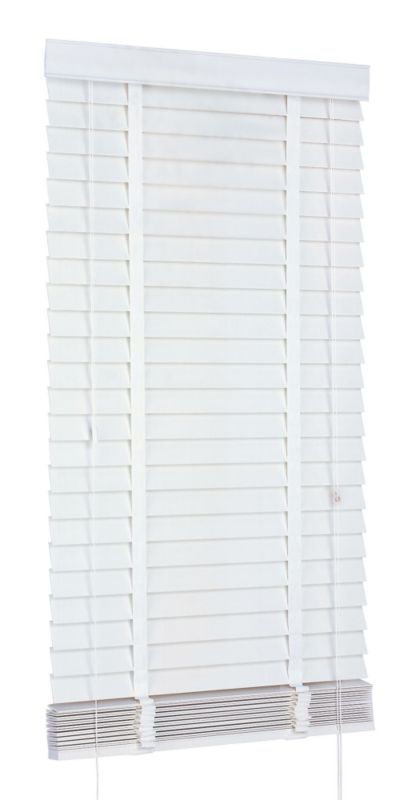 Colours Collection by BampQ Faux Wood Venetian Blind White L180 x W120cm