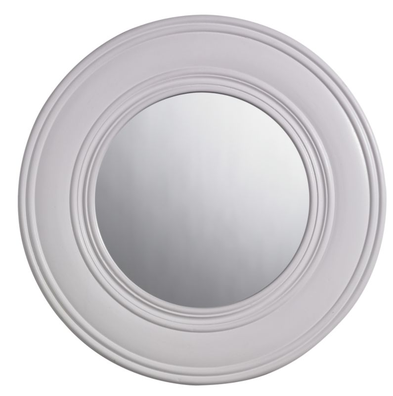 Colours by B&Q Mirror Frame White Circles White (Dia) 60cms