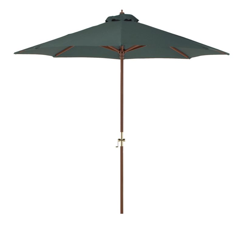 BandQ Colours 2.7m Round Parasol Green