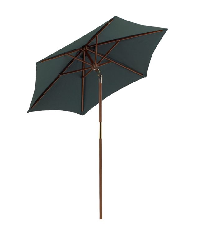 BandQ Colours 2.1m Tilt Parasol Green