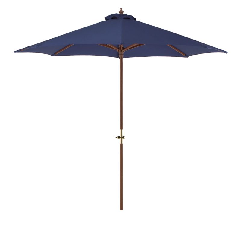 BandQ Colours 2.7m Round Parasol Blue