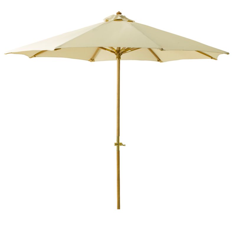 BandQ Colours 2m Round Parasol Ecru