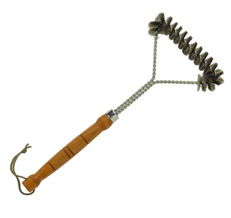 Wooden Handle Wire Grill Brush