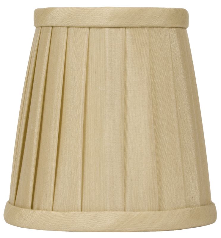 Bonita Gold Knife Pleat Candle Shade