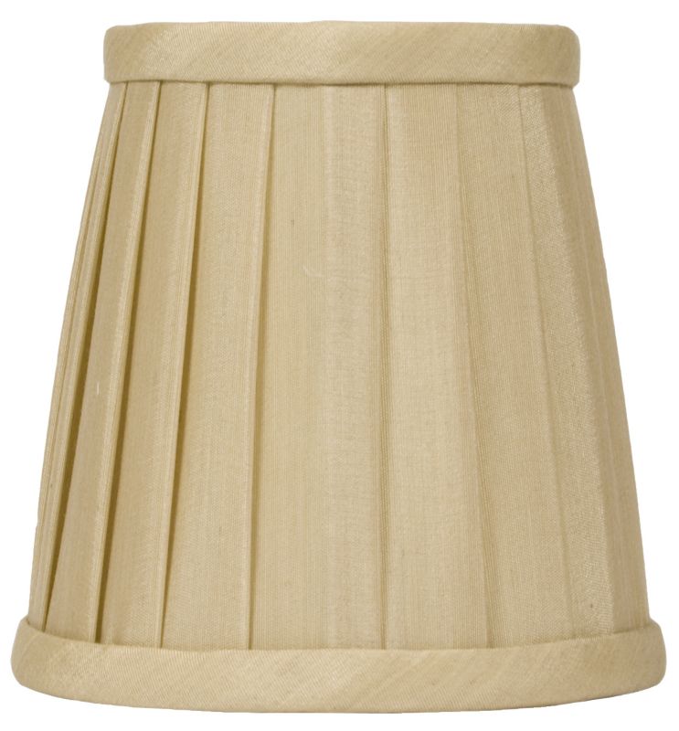 Colours by B&Q Bonita Knife Pleat Candle Shade Gold