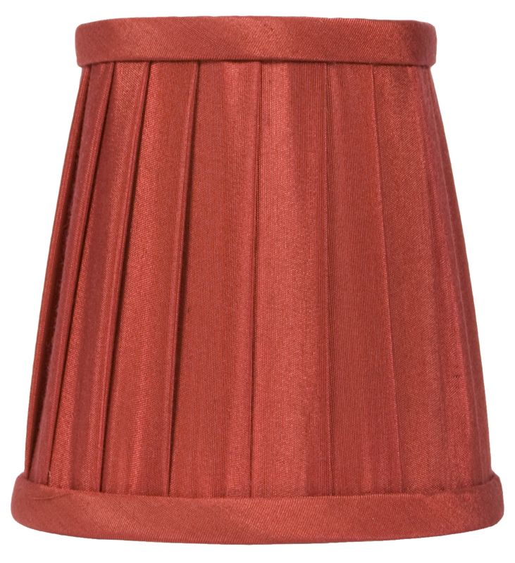 Bonita Claret Knife Pleat Candle Shade