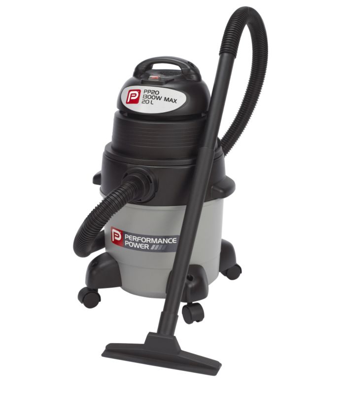 Performance Power1300W WetDry Vacuum PP20 GreyBlack 20L