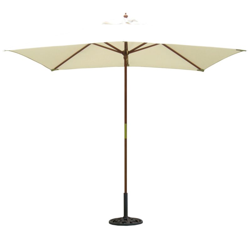 BandQ Colours 2x2.6m Rect Parasol Ecru