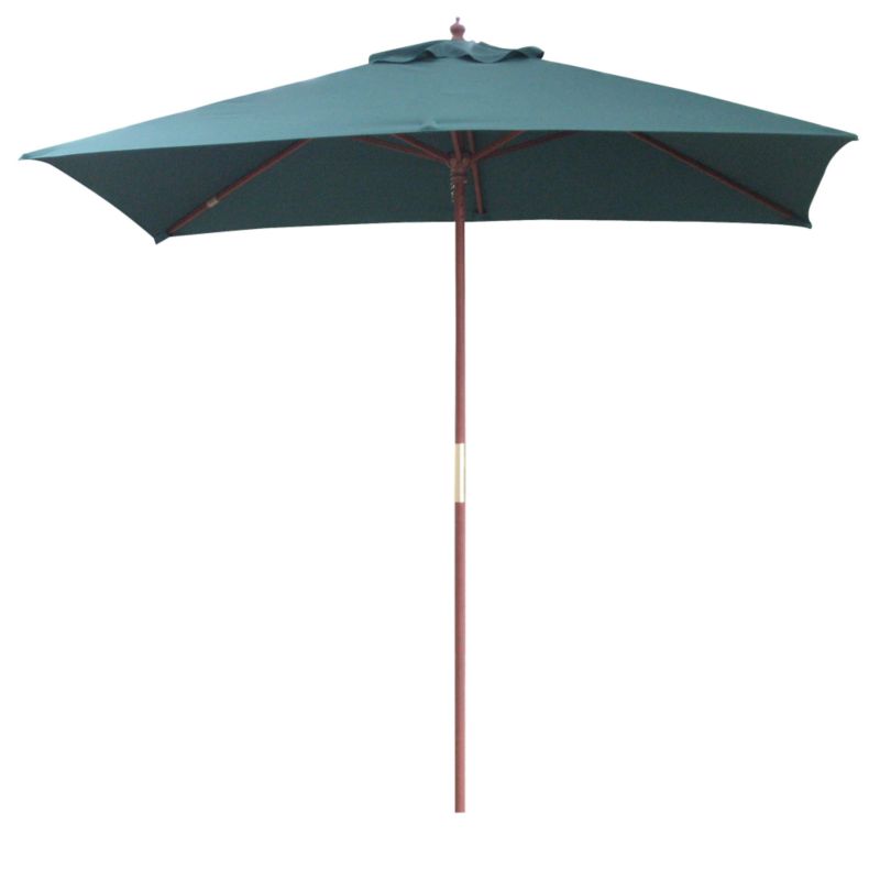 BandQ Colours 2x2.6m Rect Parasol Green