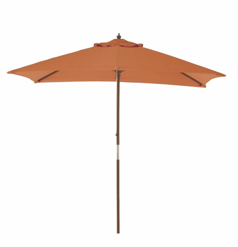 BandQ Colours 2x2.6m Rect Parasol Orange