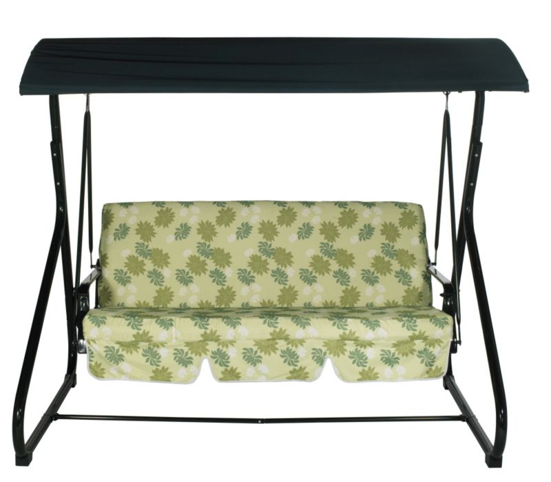 BandQ Sicily 3 Seater Swing Bench With Cushion