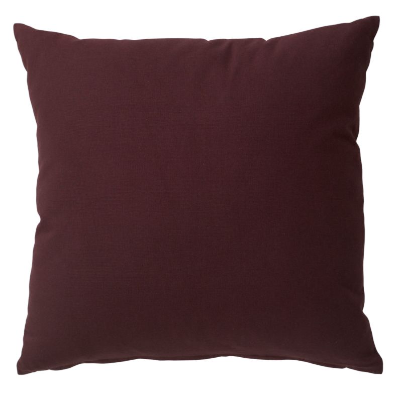 Colours By Bandq Cotton Drill Cushion Aubergine (w)47x(l)47cm