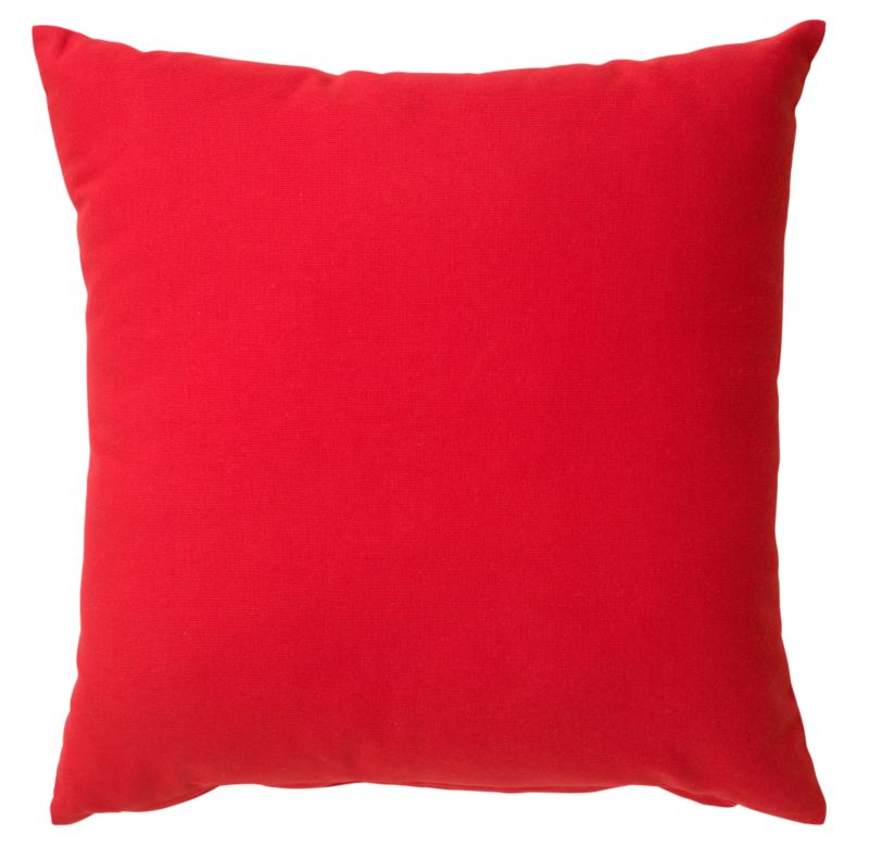 Colours By Bandq Cotton Drill Cushion Red (w)47x(l)47cm