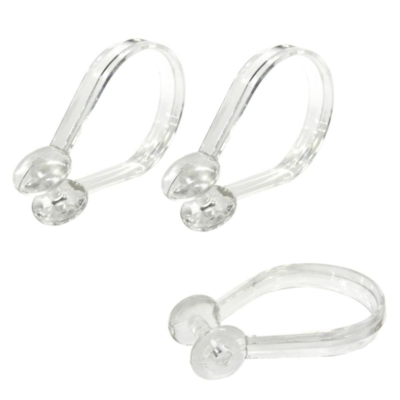 Shower Curtain Hooks Clear