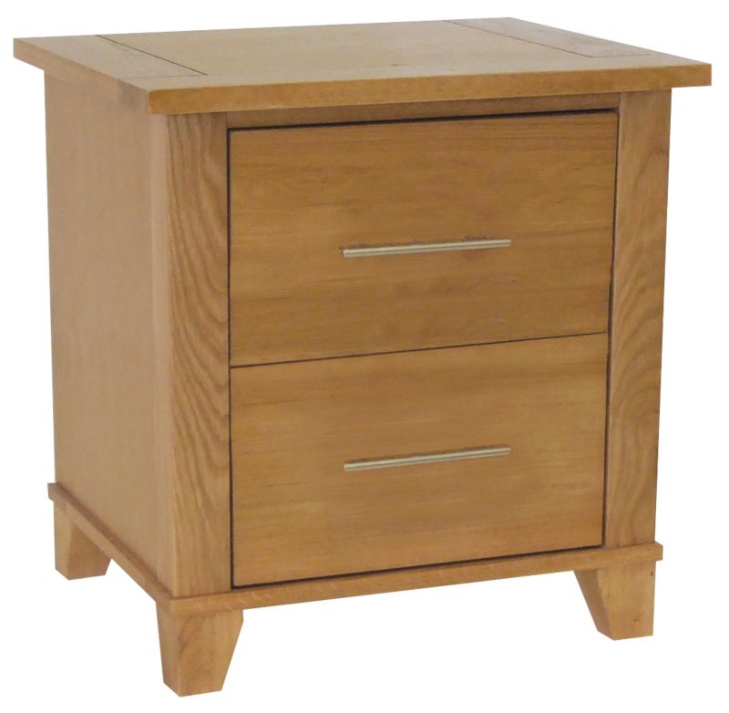 Provence 2 Drawer Bedside Chest Oak