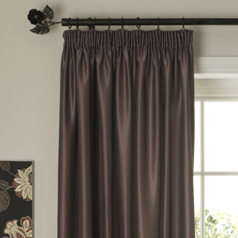 Colours by B&Q Shoana Pleated Curtains Dove