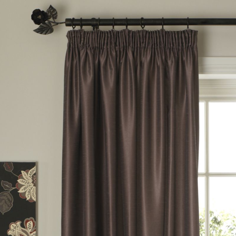 Colours by B&Q Shoana Pleated Curtains Dove