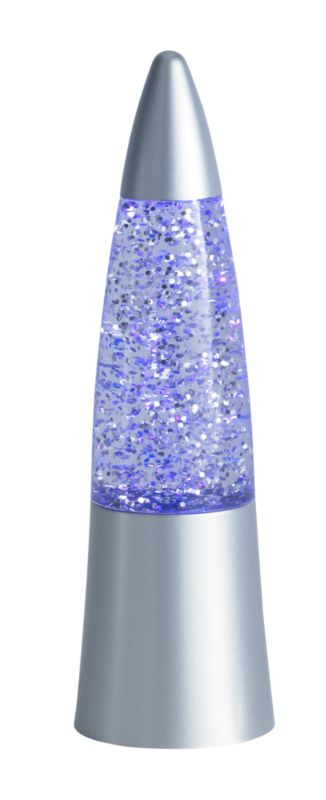 Lights by BandQ Mia Glitter Table Lamp Silver