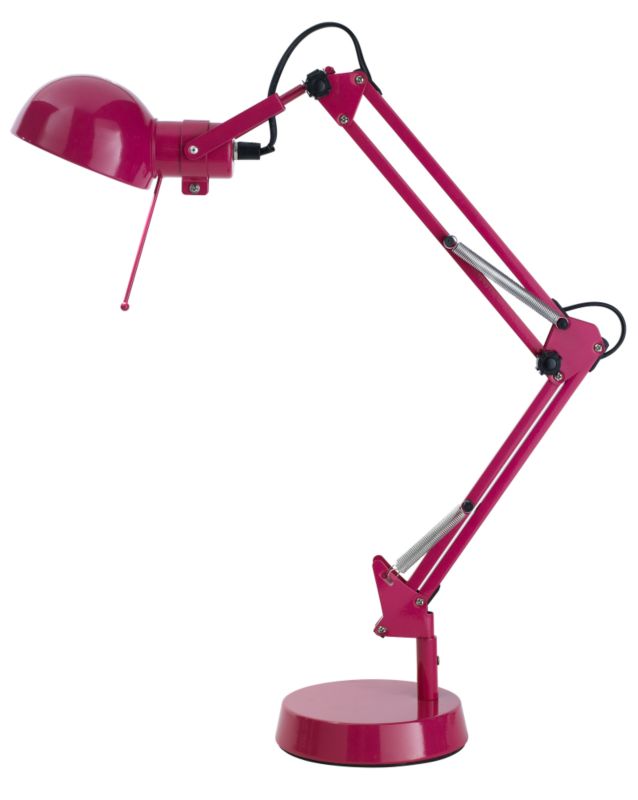 Lights by BandQ Tutti Desk Lamp Pink 40W BB647-PIN