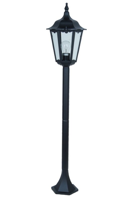 Waterville Black 6 Sided 12M Post Lantern